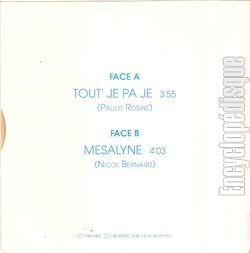 [Pochette de Tout’ je pa je (MALAVOI) - verso]