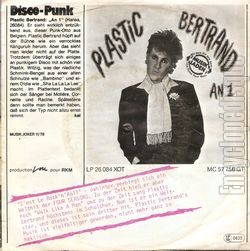 [Pochette de C’est le rock’n’roll (Plastic BERTRAND) - verso]