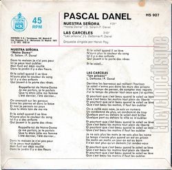 [Pochette de Nuestra senora "Notre Dame" (Pascal DANEL) - verso]