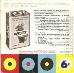 [Pochette de Nesquik bu par Claude Vga (PUBLICIT) - verso]