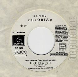[Pochette de Gloria (B.O.F.  Films )]