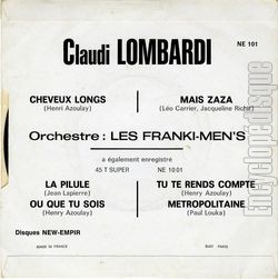 [Pochette de Cheveux longs (Claudi LOMBARDI) - verso]