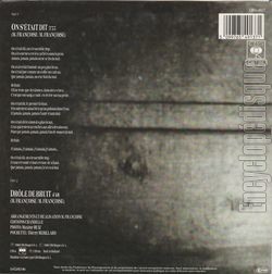 [Pochette de On s’tait dit (Michel FRANOISE) - verso]
