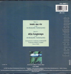 [Pochette de Toute ma vie (Michel FRANOISE) - verso]