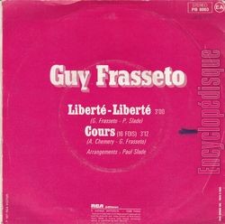 [Pochette de Libert libert (Guy FRASSETO) - verso]
