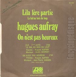 [Pochette de Lila (Hugues AUFRAY) - verso]