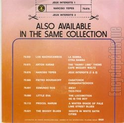 [Pochette de Jeux interdits - srie Golden Hit-Parade (B.O.F.  Films ) - verso]