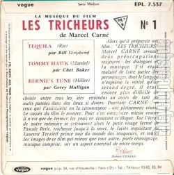 [Pochette de Les Tricheurs (B.O.F. �&nbsp;Films&nbsp;�) - verso]