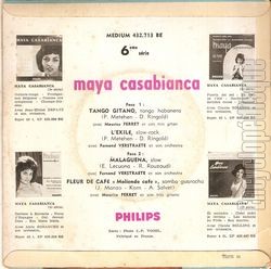 [Pochette de Tango gitano (Maya CASABIANCA) - verso]