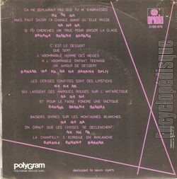 [Pochette de Le banana split (LIO) - verso]