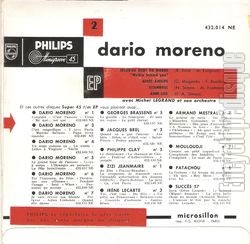 [Pochette de Jusqu’au bout du monde (Dario MORENO) - verso]
