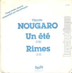 [Pochette de Un t - rimes (Claude NOUGARO)]