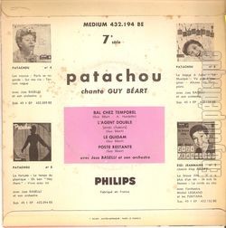 [Pochette de Chante Guy Bart - 7me srie (PATACHOU) - verso]