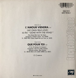 [Pochette de L’amour viendra (Mireille MATHIEU) - verso]