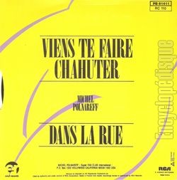 [Pochette de Viens te faire chahuter (Michel POLNAREFF) - verso]