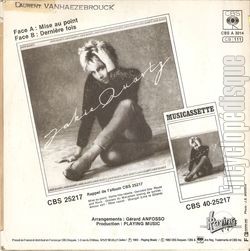[Pochette de Mise au point (Jakie QUARTZ) - verso]
