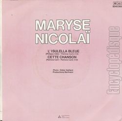 [Pochette de L’isulella bleue (Maryse NICOLA) - verso]