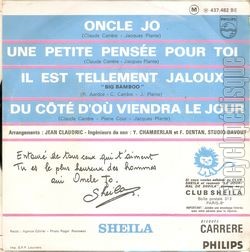 [Pochette de Oncle Jo (SHEILA) - verso]