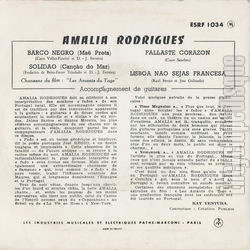 [Pochette de Barco negro (Amlia RODRIGUES) - verso]