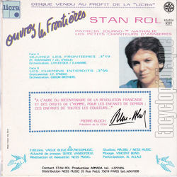 [Pochette de Ouvrez les frontires (Stan ROL) - verso]