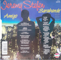 [Pochette de Sarabande (Jrmy STEFEN) - verso]