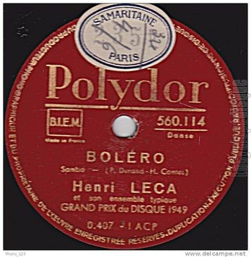 [Pochette de Bolro / La cane au Canada (Henry LECA)]