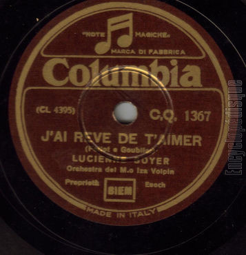 [Pochette de J’ai rv de t’aimer / L’toile d’amour (Lucienne BOYER)]
