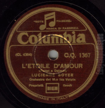 [Pochette de J’ai rv de t’aimer / L’toile d’amour (Lucienne BOYER) - verso]