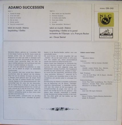 [Pochette de Successen (Salvatore ADAMO) - verso]