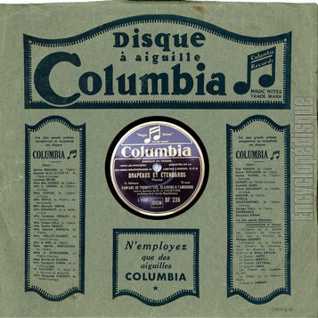 [Pochette de Fanfare de trompettes, clairons & tambours -  Parade militaire / Drapeaux et tendards  (Columbia DF)]