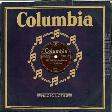 [Pochette de Mitch Miller -  How strange / Meet mister Callaghan  (78 tours  Columbia ) - verso]