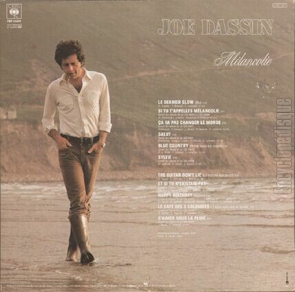 [Pochette de Mlancolie (Joe DASSIN) - verso]
