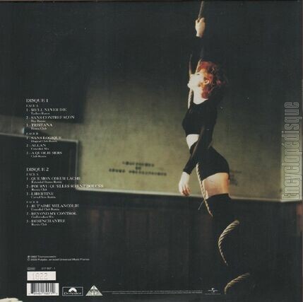 [Pochette de Dance remixes (Mylne FARMER) - verso]
