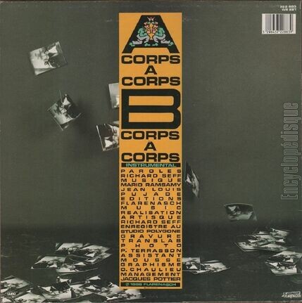 [Pochette de Corps  corps (IMAGES) - verso]