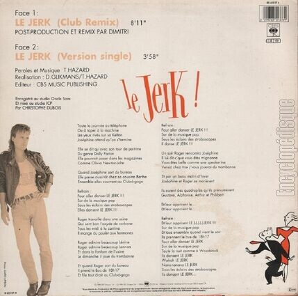 [Pochette de Le jerk ! (Thierry HAZARD) - verso]