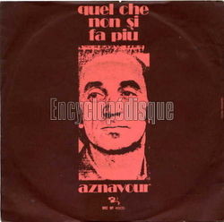 [Pochette de Quel che non si fa piu (Charles AZNAVOUR)]