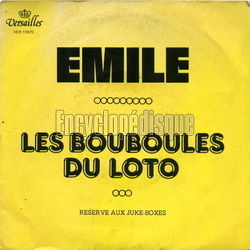 [Pochette de Les bouboules du loto (MILE)]
