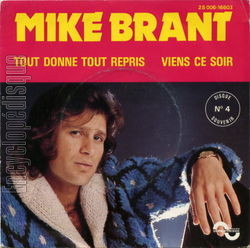 [Pochette de Tout donn, tout repris / Viens ce soir - disque souvenir n 4 (Mike BRANT)]
