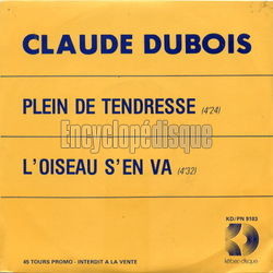 [Pochette de Plein de tendresse (Claude DUBOIS)]