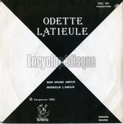 [Pochette de Mon grand amour (Odette LATIEULE)]