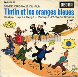[Pochette de Tintin et les oranges bleues (B.O.F.  Films )]