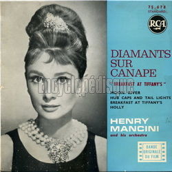 [Pochette de Diamants sur canap "Breakfast at Tiffany’s" (B.O.F.  Films )]