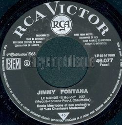 [Pochette de Jimmy FONTANA "Ce monde" (Les FRANCOPHILES)]