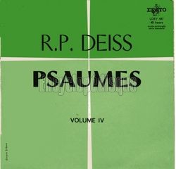 [Pochette de Psaumes Volume IV (Rvrend Pre Lucien DEISS)]