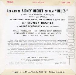 [Pochette de Joue les succs de "Blues" (Sidney BECHET) - verso]
