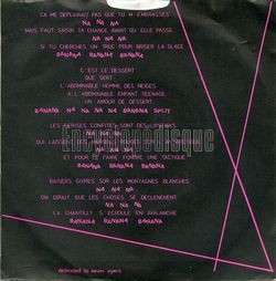 [Pochette de Le banana split (LIO) - verso]