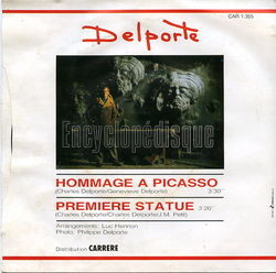 [Pochette de Hommage  Picasso (Charles DELPORTE) - verso]