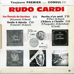 [Pochette de Les fiancs de Sartne (Rudo CARDI) - verso]