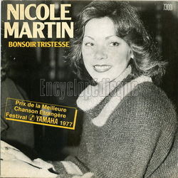 [Pochette de Bonsoir tristesse (Nicole MARTIN)]