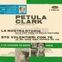 [Pochette de La nostra storia (Petula CLARK) - verso]
